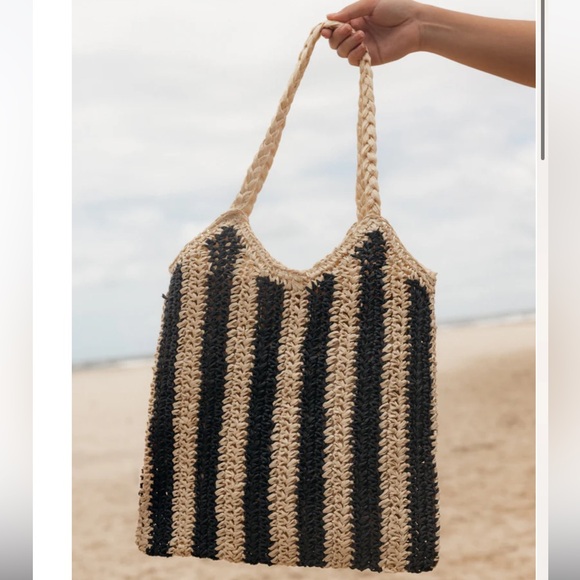 Petal & Pup Handbags - Stripe woven bag